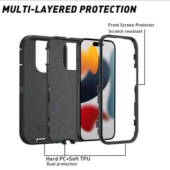 iPhone 16 Pro Max Case – Heavy-Duty Shockproof Armor | Full Body Protection - Picture 4 of 9